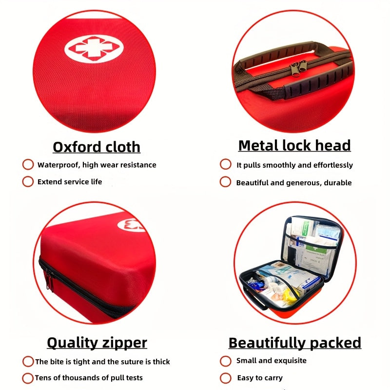1030-Piece Emergency Survival Kit - 44 Types of Supplies, Extra Large Deluxe First Aid & Disaster Preparedness Kit for Family, Car, Office, School & Camping