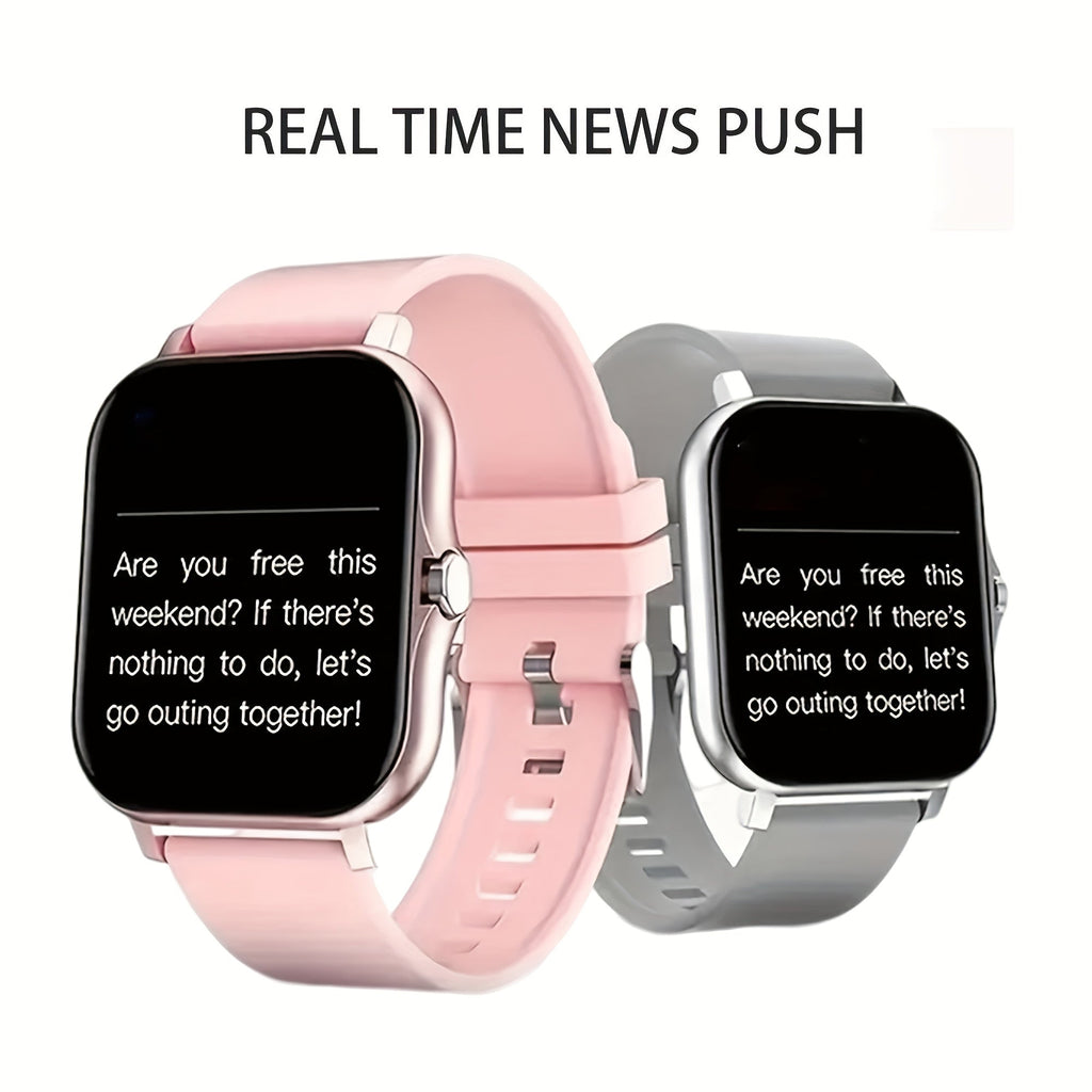 Large Screen Smart Watch, HD Voice Call, Fitness Tracker, Unisex, Compatible with iPhone and Android, Multiple Sports Modes, Heart Rate Monitor, Message Reminder, Outdoor Sports, Daily Wear, Holiday Gift