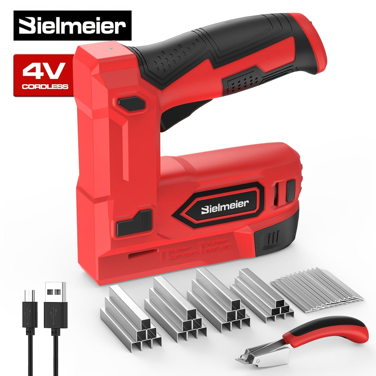20V Cordless 2-in-1 Brad Nailer & Stapler – No Compressor Needed, Battery & Charger Included, Safety Guard, Includes 1600 Nails & 2000 Staples for Carpentry, Upholstery & DIY