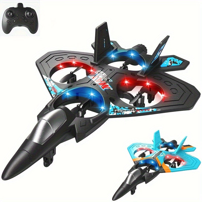 Rechargeable RC Drone for Beginners with Altitude Hold & Remote Control – Mini Quadcopter for Kids & Adults, Indoor/Outdoor Flying Toy Gift, Black Blue Red