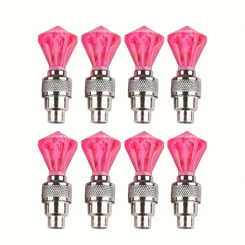 LED Tire Valve Stem Caps with Breathing Light & Running Horse Effect, 4/8/16pcs Glow Wheel Valve Core Caps for Car, Motorcycle, Bike – Wind Fire Wheel Light, UV & Explosion Proof – Green/Red/Blue Skeleton
