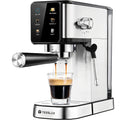 20 Bar Espresso Machine with Dual Boiler & Milk Frother Wand – Touch Control Compact Coffee Maker for Home, Makes Cappuccino & Latte, Includes Coffee Mug – Nova Mart