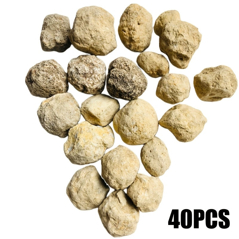 Natural Raw Crystal Stones – Moroccan Agate Geode Quartz Rough Crystal Cluster Mineral Specimens for Home & Office Decor Collection (20 30 40 & 50-Piece Sets)