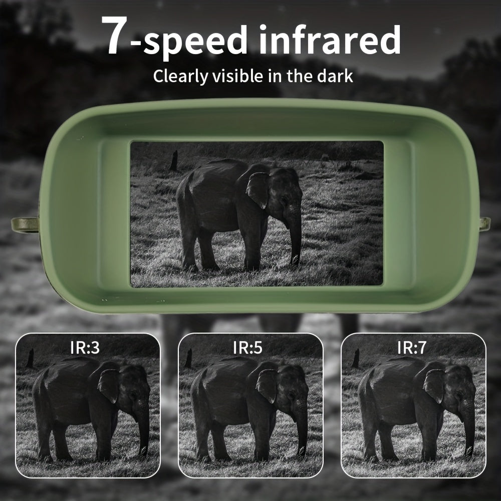 Night Vision Goggles 2.5K HD Binoculars – 3-Inch HD Screen, 6X Digital Zoom, 7-Level Infrared Light, 2000mAh Battery, Video & Photo for Hunting, Wildlife Observation & Outdoor Night Use