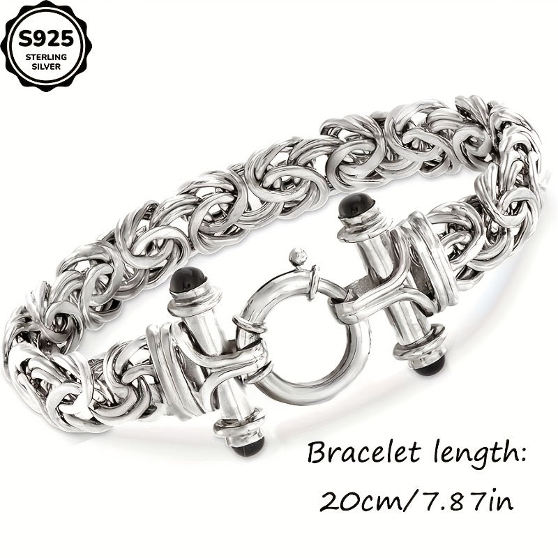 925 Sterling Silver Classic Women's Bracelet with Gift Box - Elegant Silver and Gold Wrist Jewelry for Birthday, Valentine's Day, Graduation, Christmas & Special Occasion Gift for Women