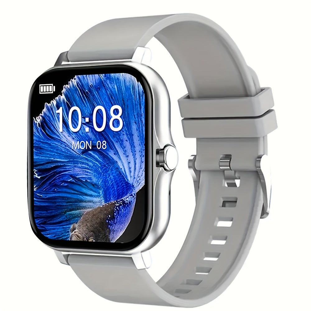 Large Screen Smart Watch, HD Voice Call, Fitness Tracker, Unisex, Compatible with iPhone and Android, Multiple Sports Modes, Heart Rate Monitor, Message Reminder, Outdoor Sports, Daily Wear, Holiday Gift
