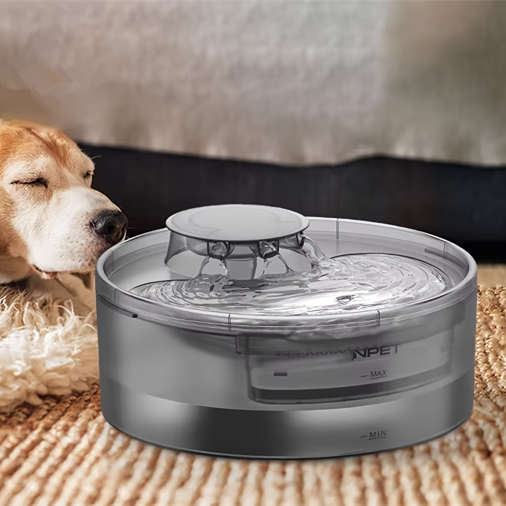 Automatic Dog Water Fountain 1.3 Gallon Large Capacity Pet Water Dispenser with Splatter Guard, Cleaning Kit, and Low Voltage USB for Dogs, Cats, and Multiple Pets