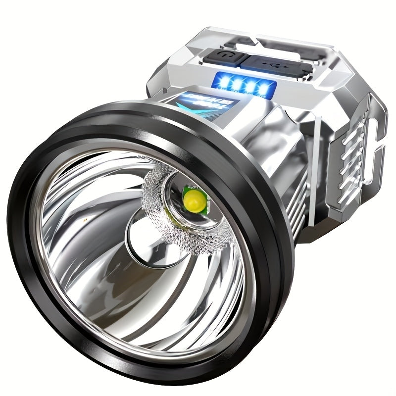 LED Rechargeable Headlamp T998 Ultra Bright Long Range – IP65 Waterproof, Large Reflector, Extended Battery Life, Head-Mounted Flashlight for Night Fishing, Camping, Hiking & Emergency Use