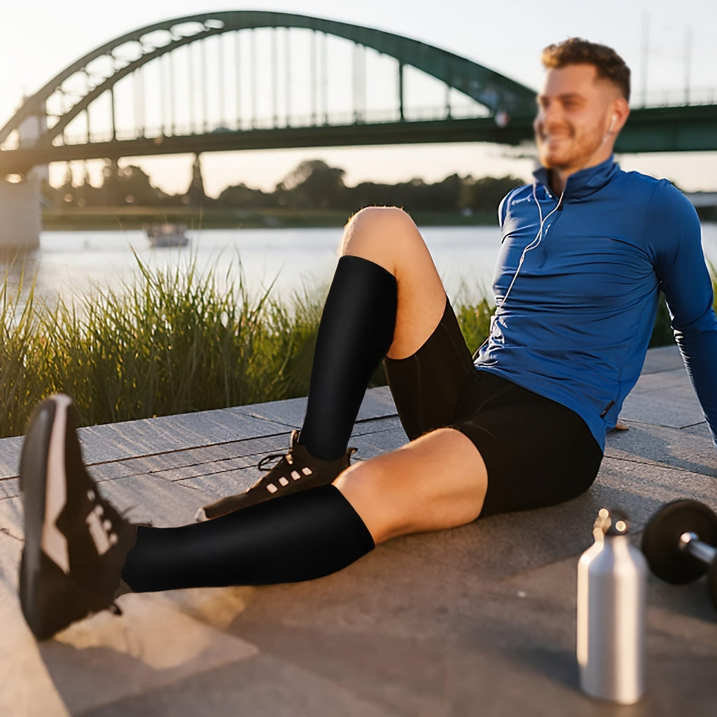 Copper Compression Socks 10 Pairs for Women & Men – Knee High Circulation Support Socks for Running, Cycling, Climbing, Athletic, and Daily Wear, S M L XL XXL, Black/Nude