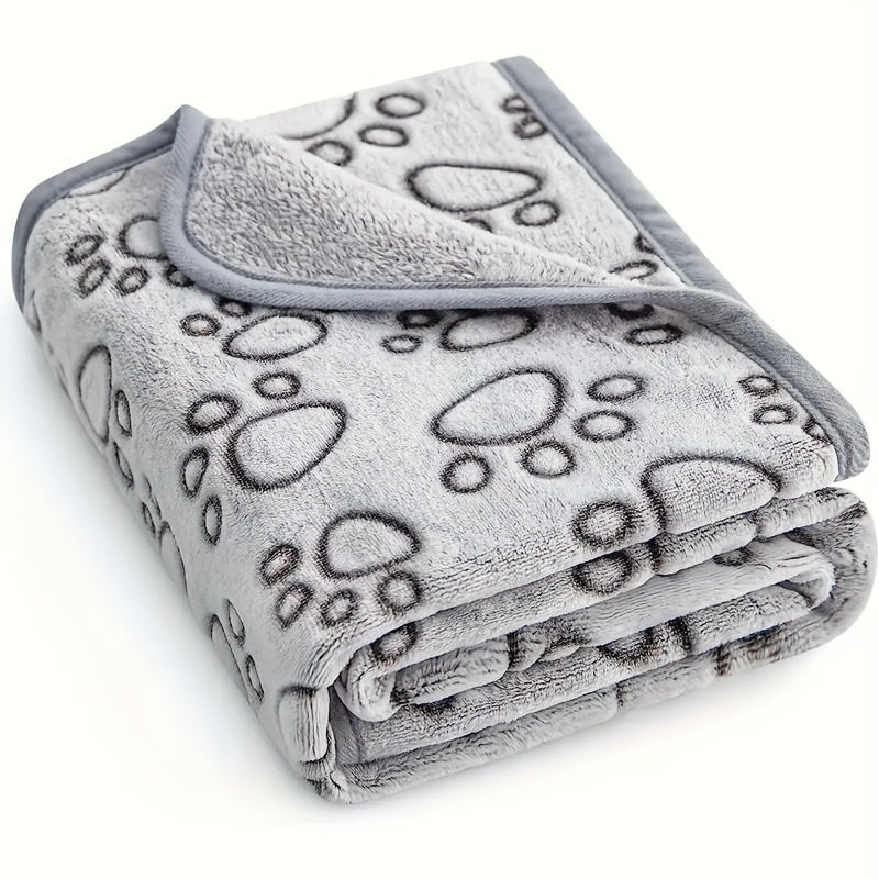 Soft Flannel Pet Blanket for Dogs and Cats, Machine Washable Cozy Polyester Throw Blanket for Extra Small, Small, Medium, and Large Pets, Perfect for Sofa, Bed, or Crate