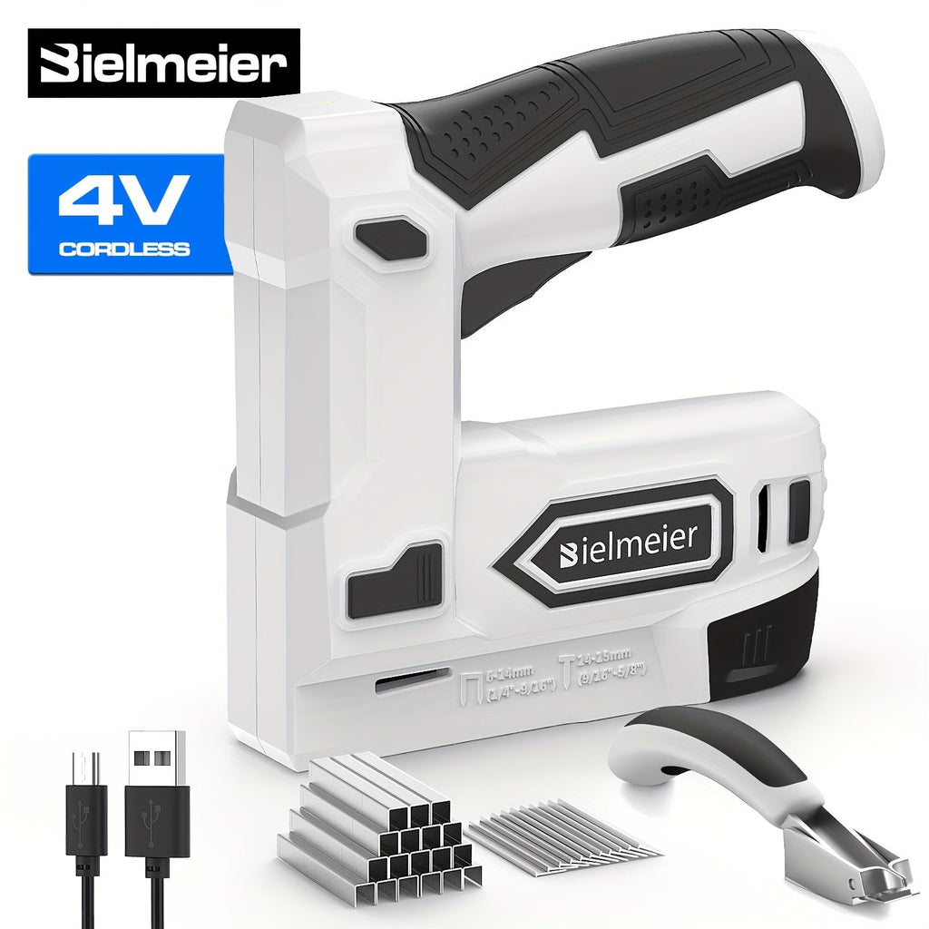 20V Cordless 2-in-1 Brad Nailer & Stapler – No Compressor Needed, Battery & Charger Included, Safety Guard, Includes 1600 Nails & 2000 Staples for Carpentry, Upholstery & DIY