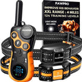 Dog Training Collar with Remote, 4-Mile Range – 124 Adjustable Levels, 4 Modes (Beep, Vibration, Shock, Night-Light), Rechargeable E-Collar for Dogs 5–135 lbs, Includes Training Guide