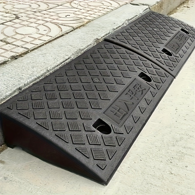 Portable Loading Ramps 2-Pack - 39.37" Wide Heavy Duty Ramps for Cars, Motorcycles & Pets - 3.94" Rise, Easy Setup, Space-Saving Mobility Solution
